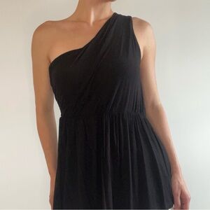 Forever21 One-shoulder Black Top